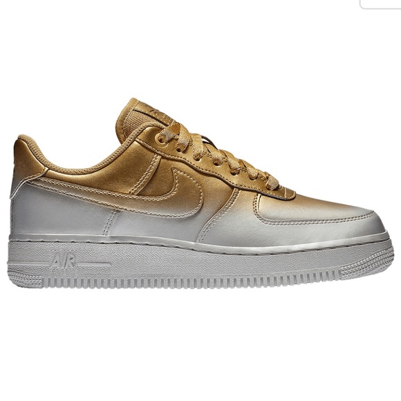 Nike Shoes - Nike Women’s Air Force 1 Metallic Gold/Silver